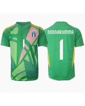Italia Gianluigi Donnarumma #1 Portiere Maglia Gara Trasferta Repliche Europei 2024